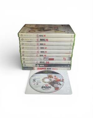 NHL Hockey Video Games Lot of 11: 360 & Original Xbox NHL 15-07, 2K9, 2k5, 2003